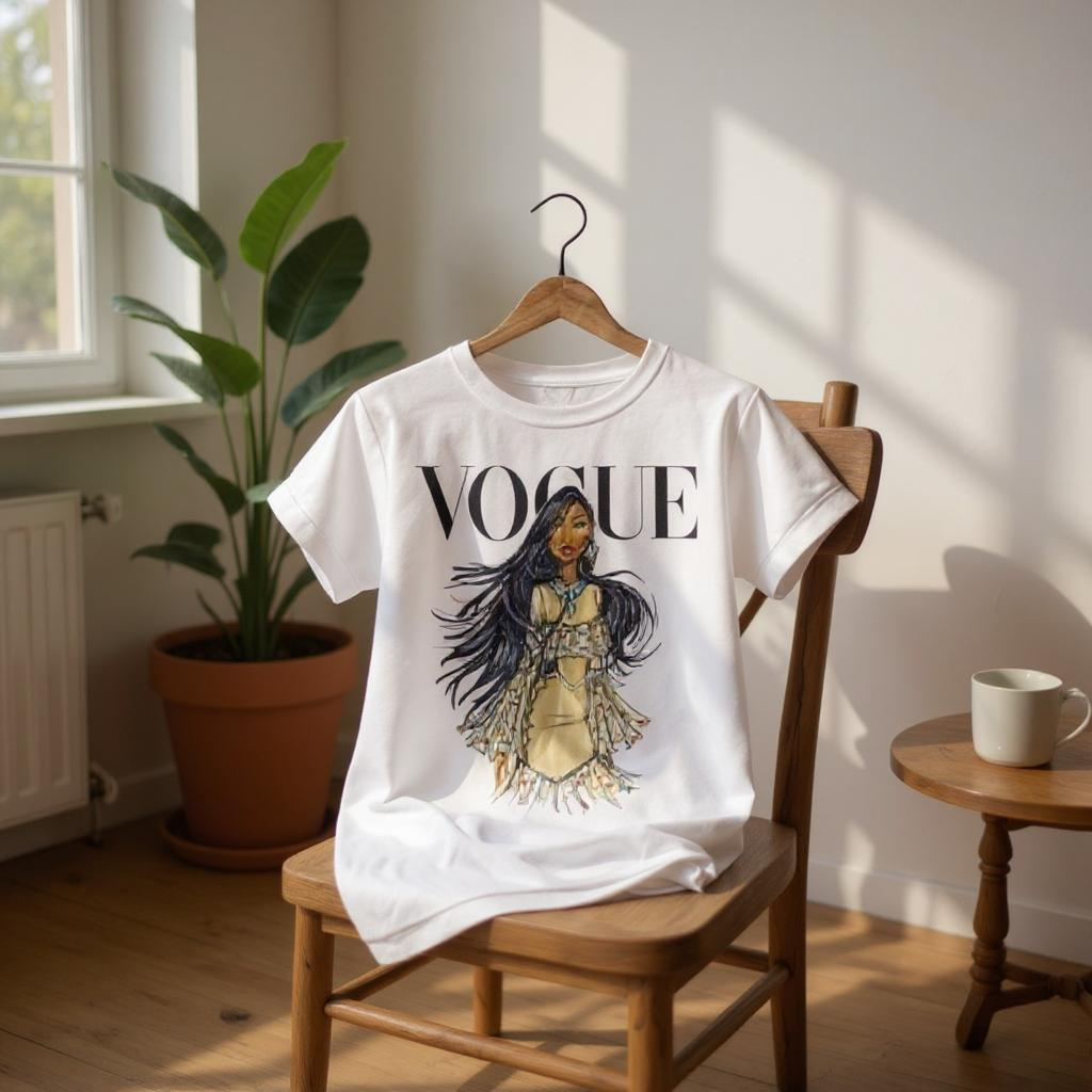 Vogue Princesa Pocahontas Disney Princess Woman T-shirt