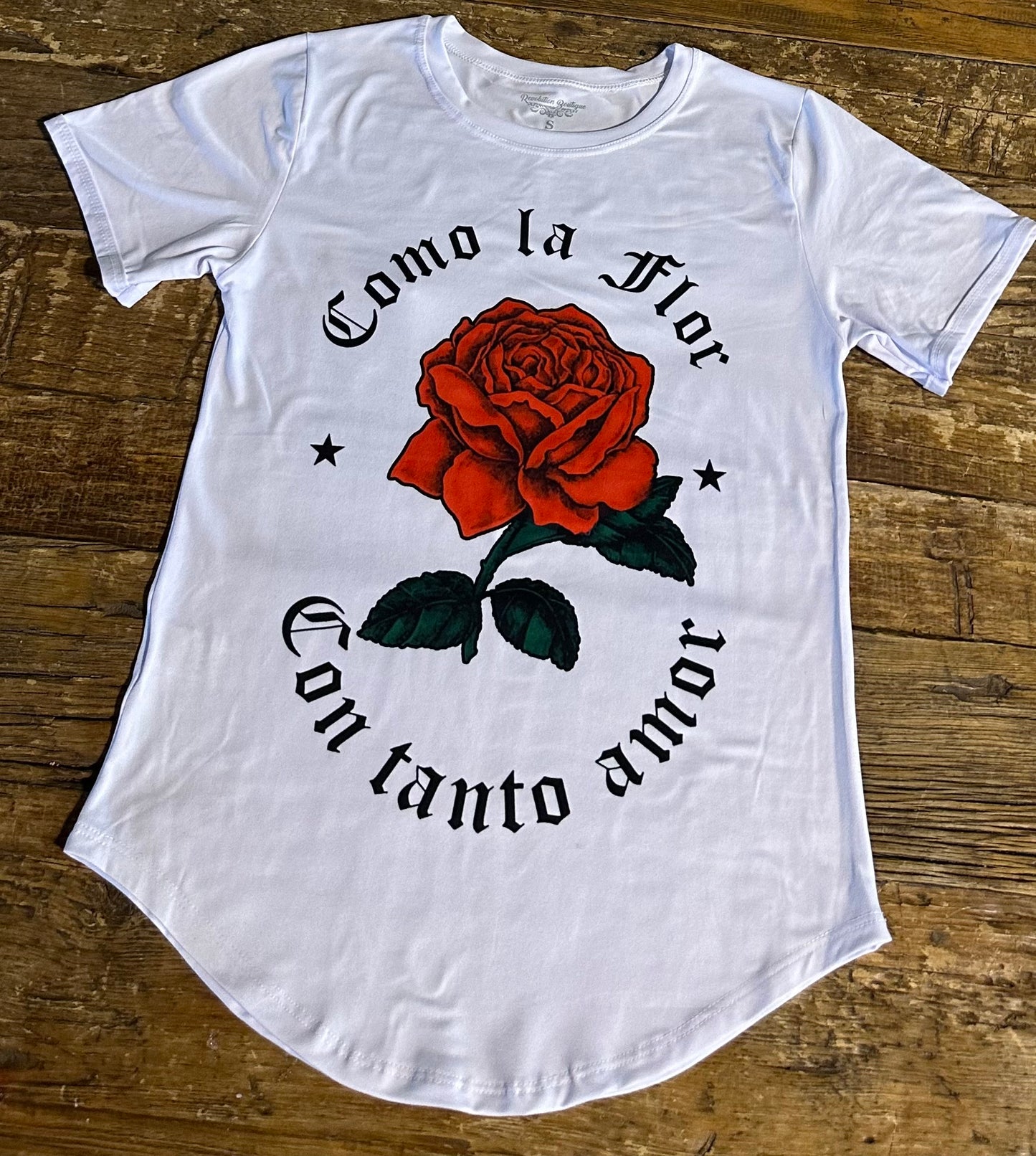 Como la Flor Chic Trendy Tee Woman