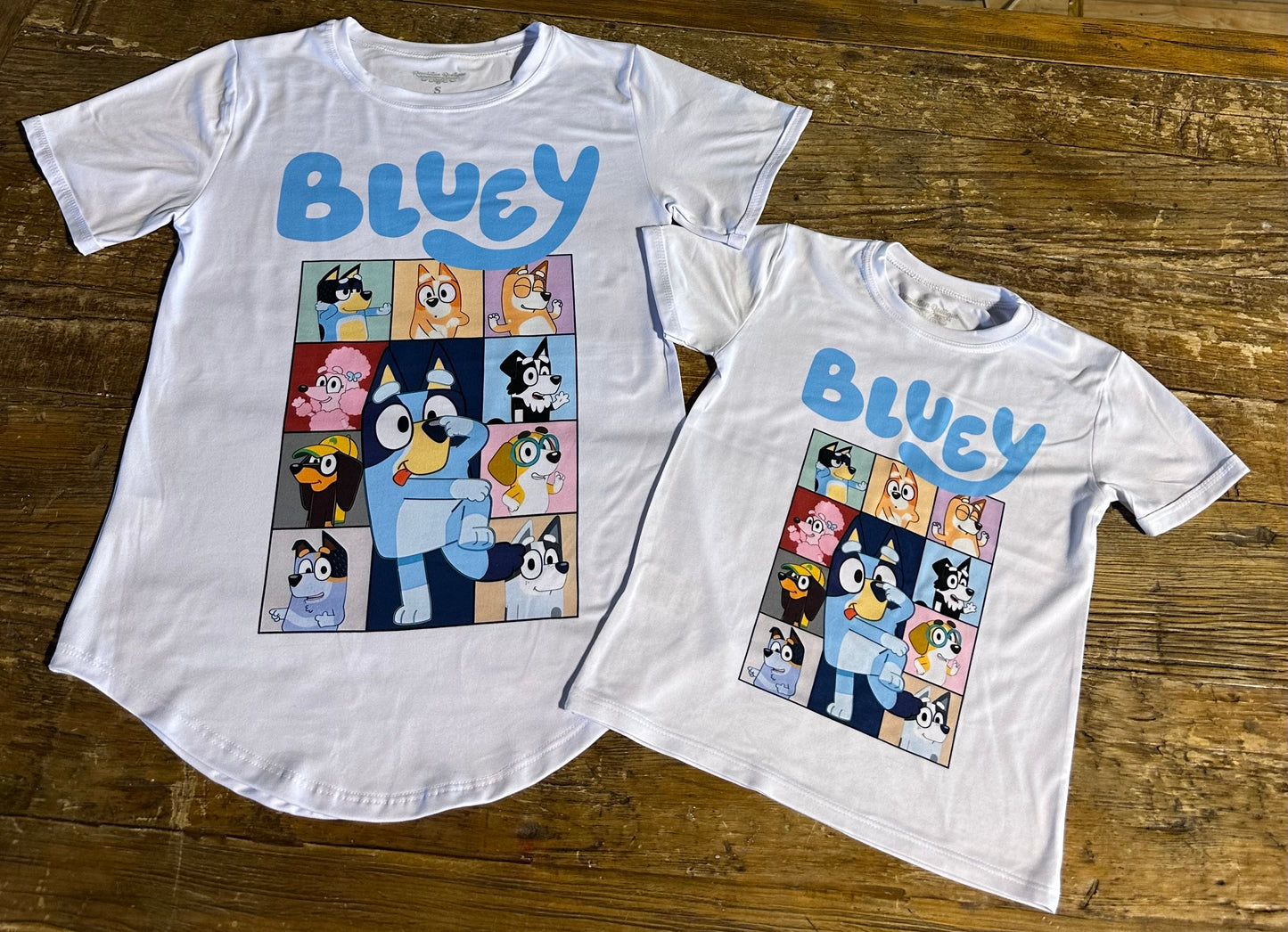 Bluey dog cartoon character Fashion kids T-shirt - Revolucion Boutique and More