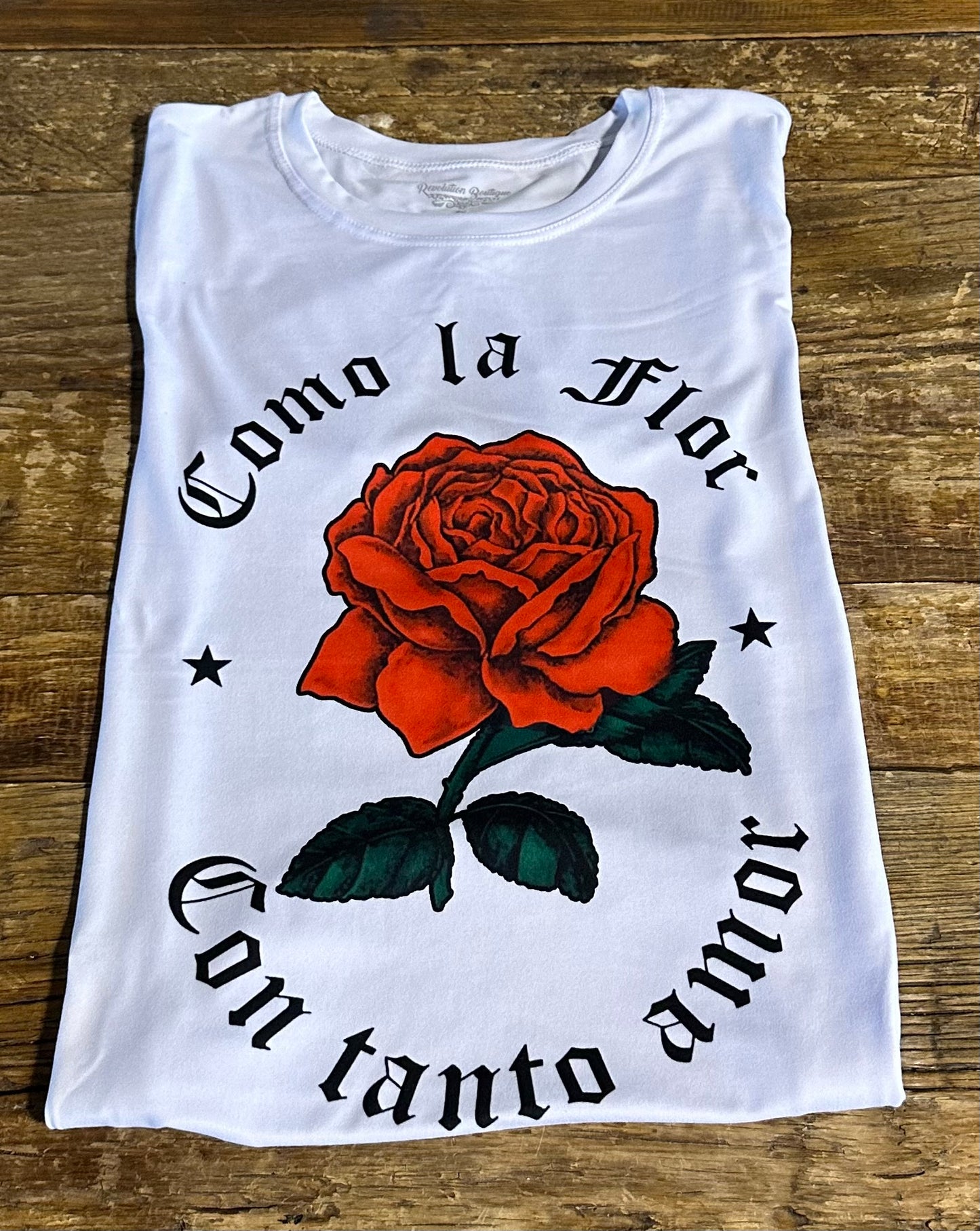 Como la Flor Chic Trendy Tee Woman