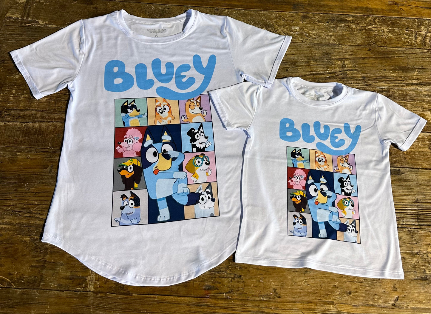 Bluey dog cartoon character Fashion kids T-shirt - Revolucion Boutique and More