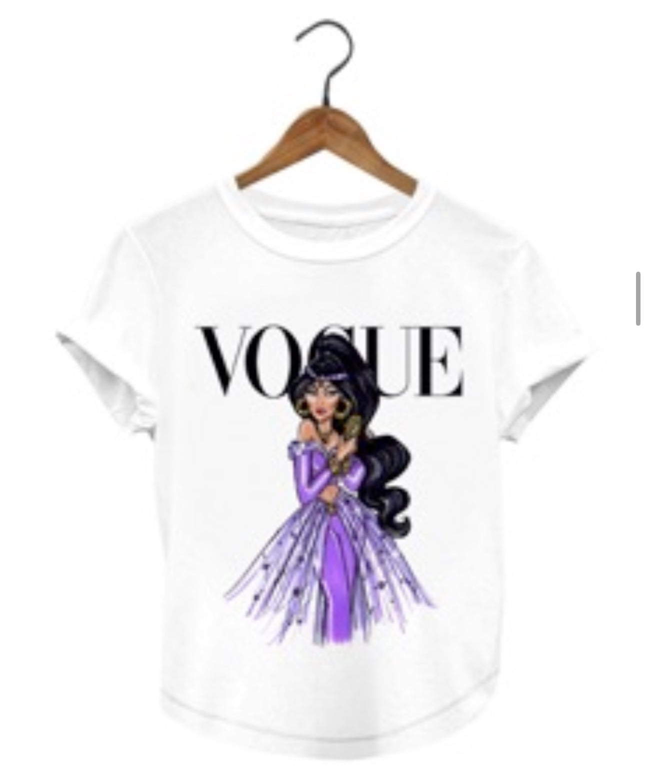 Vogue Princesa Jasmine Disney Princess Woman T-shirt - Revolucion Boutique and More