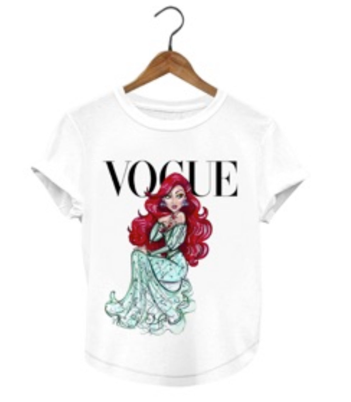 Vogue Princesa Ariel Disney Princess Woman T-shirt - Revolucion Boutique and More