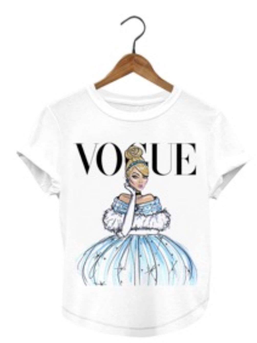 Vogue Princesa Cinderella Disney Princess Woman T-shirt - Revolucion Boutique and More