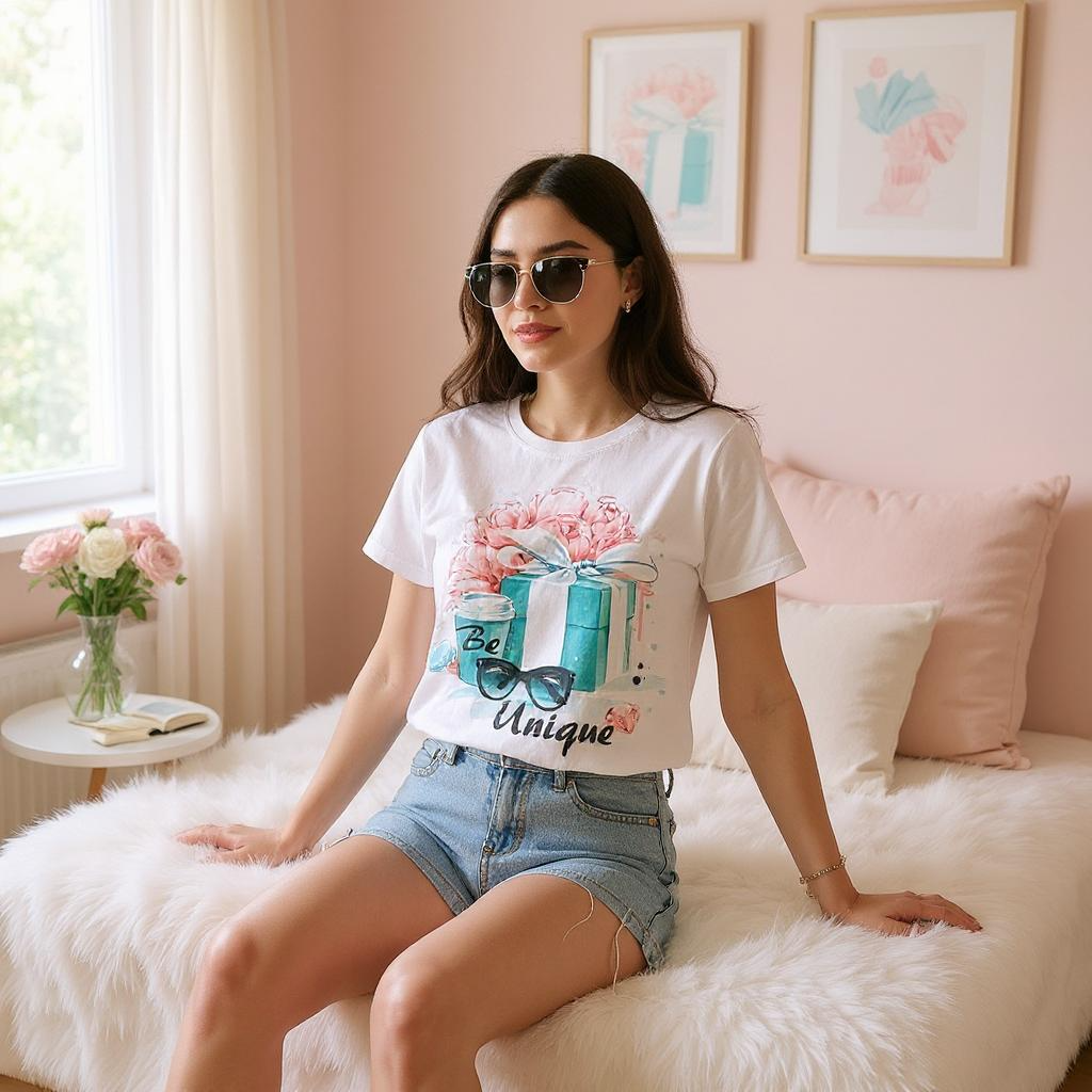 Be unique fashion Woman chic Tshirt