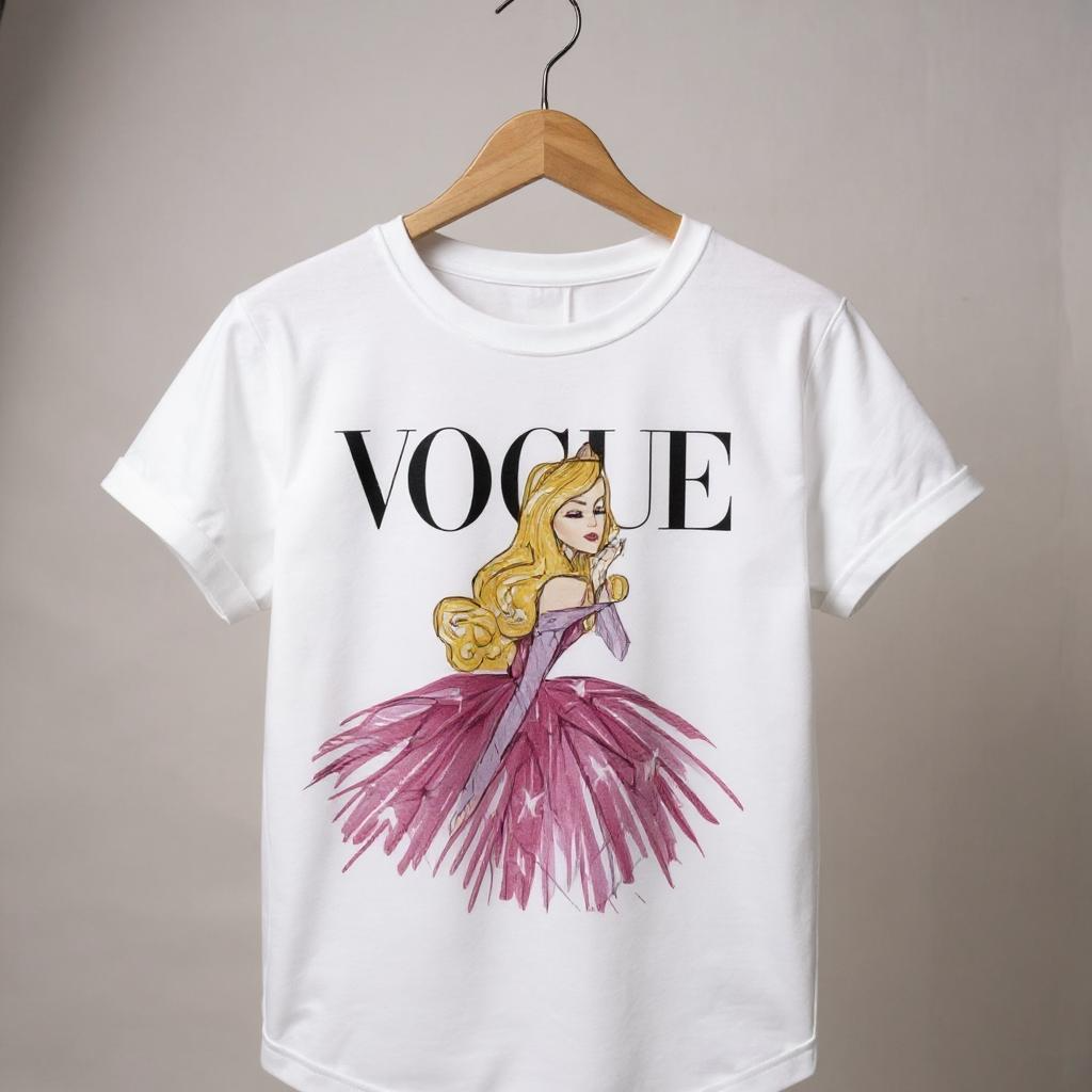 Vogue Princesa Aurora Disney Princess Woman T-shirt