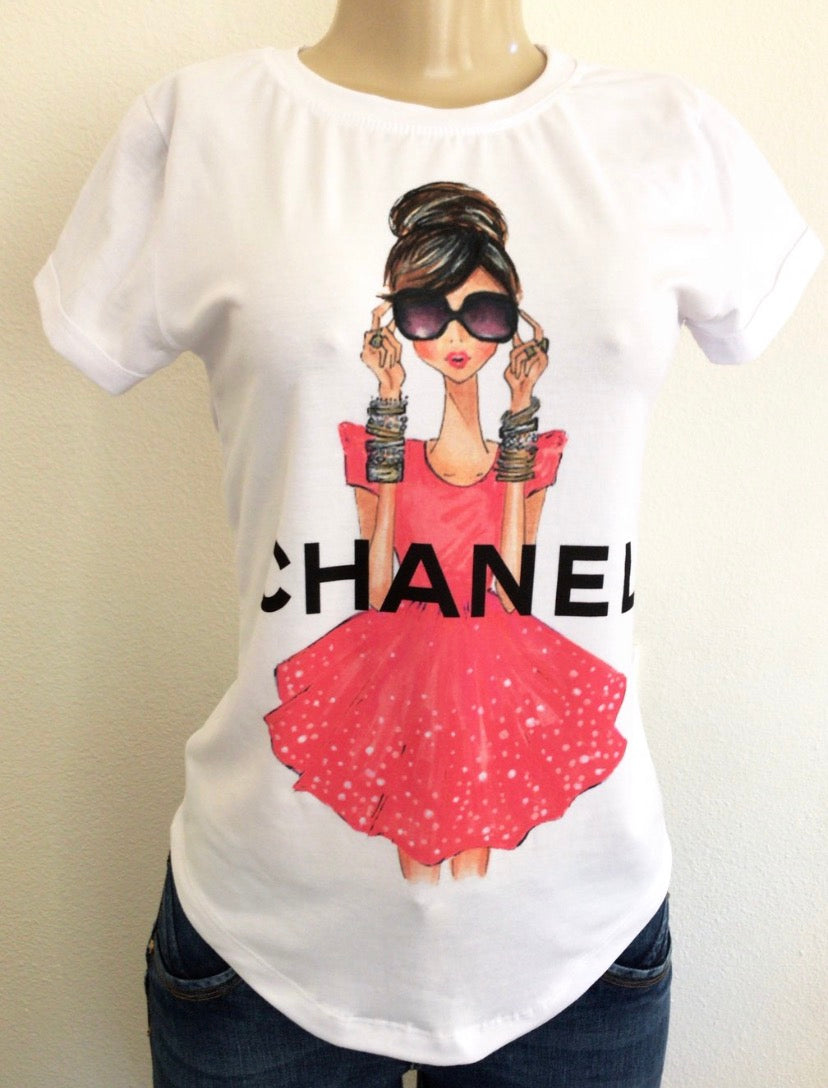 Chic Doll Fashion Woman T-shirt