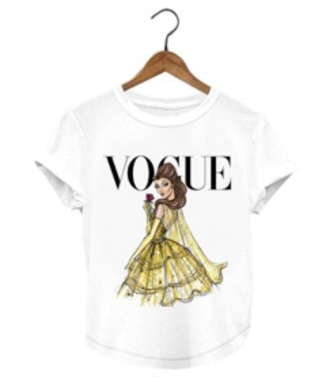 Vogue Princesa Belle Disney Princess Woman T-shirt - Revolucion Boutique and More