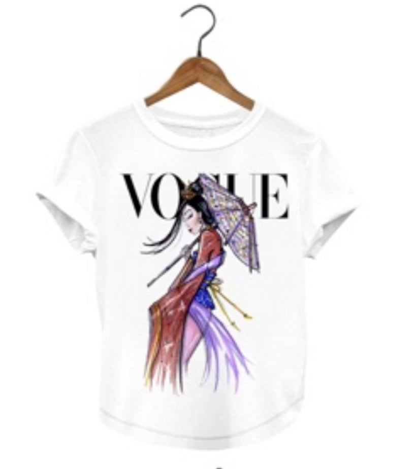 Vogue Princesa Mulan Disney Princess Woman T-shirt - Revolucion Boutique and More
