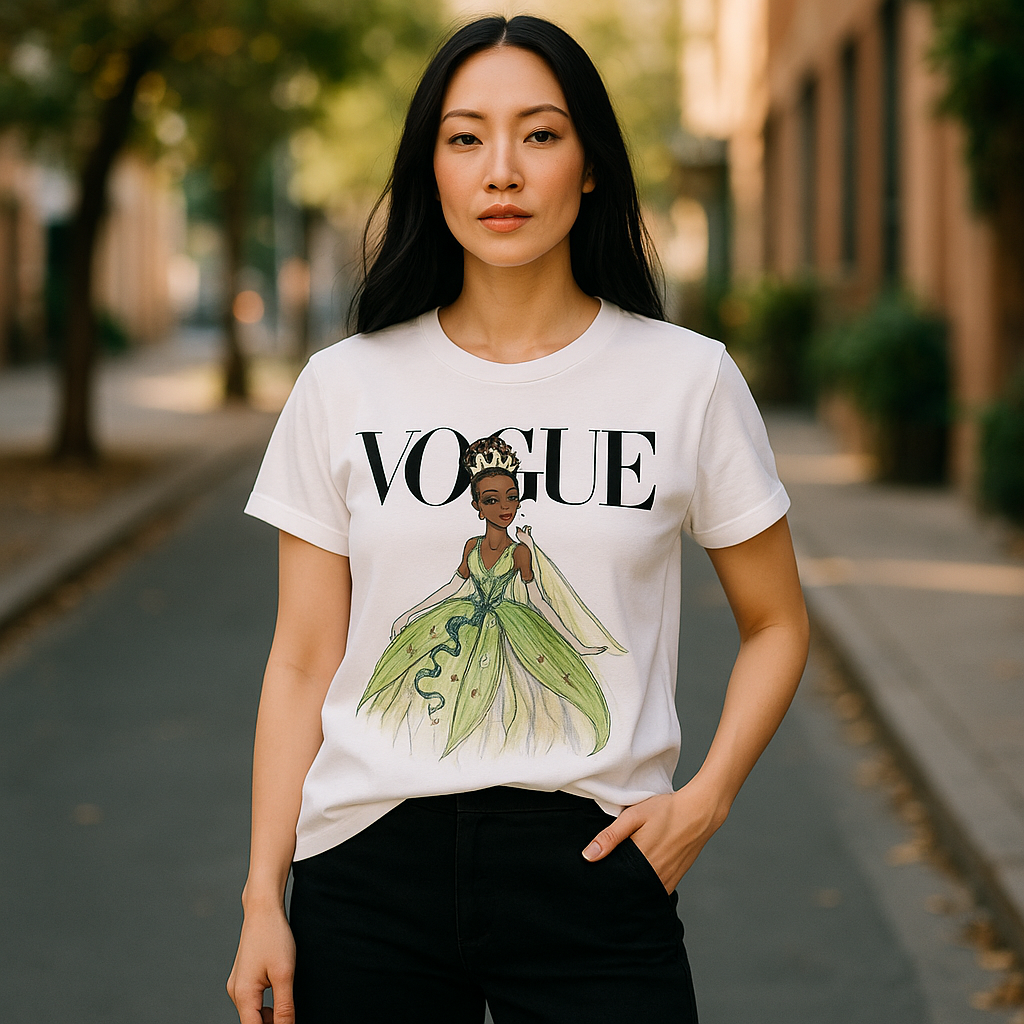 Vogue Princesa Tiana Disney Princess Woman T-shirt