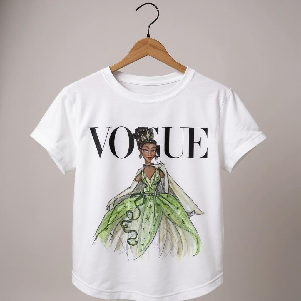 Vogue Princesa Tiana Disney Princess Woman T-shirt