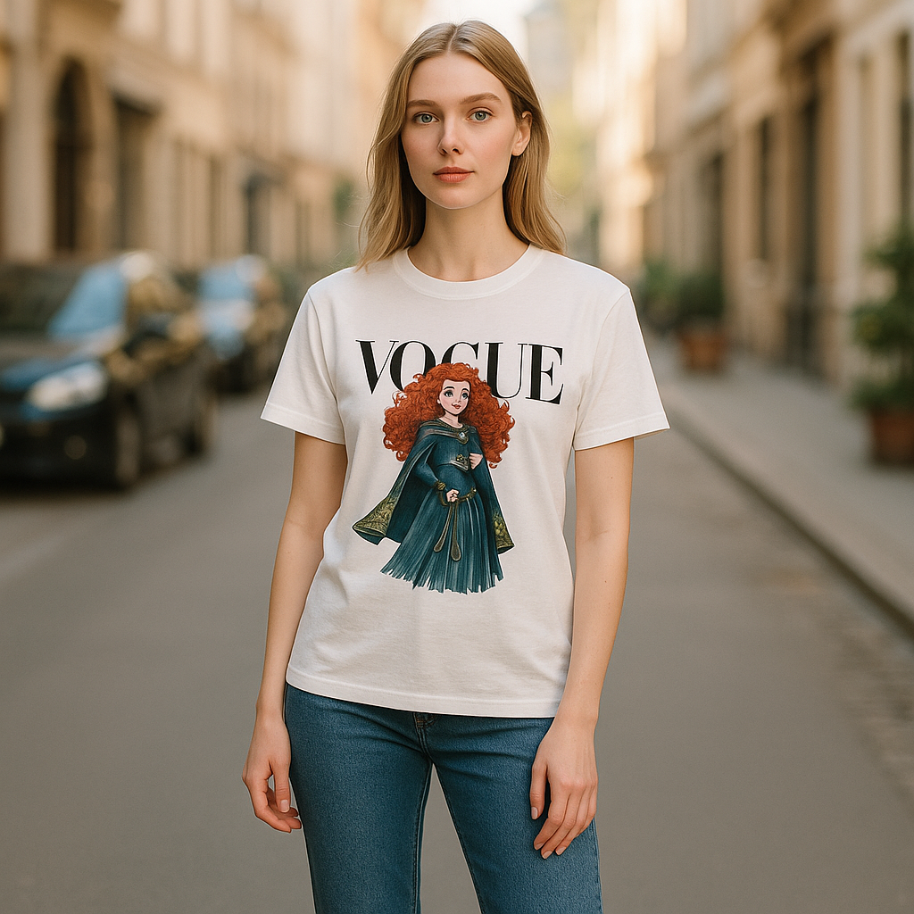 Vogue Princesa Merida Disney Princess Woman T-shirt
