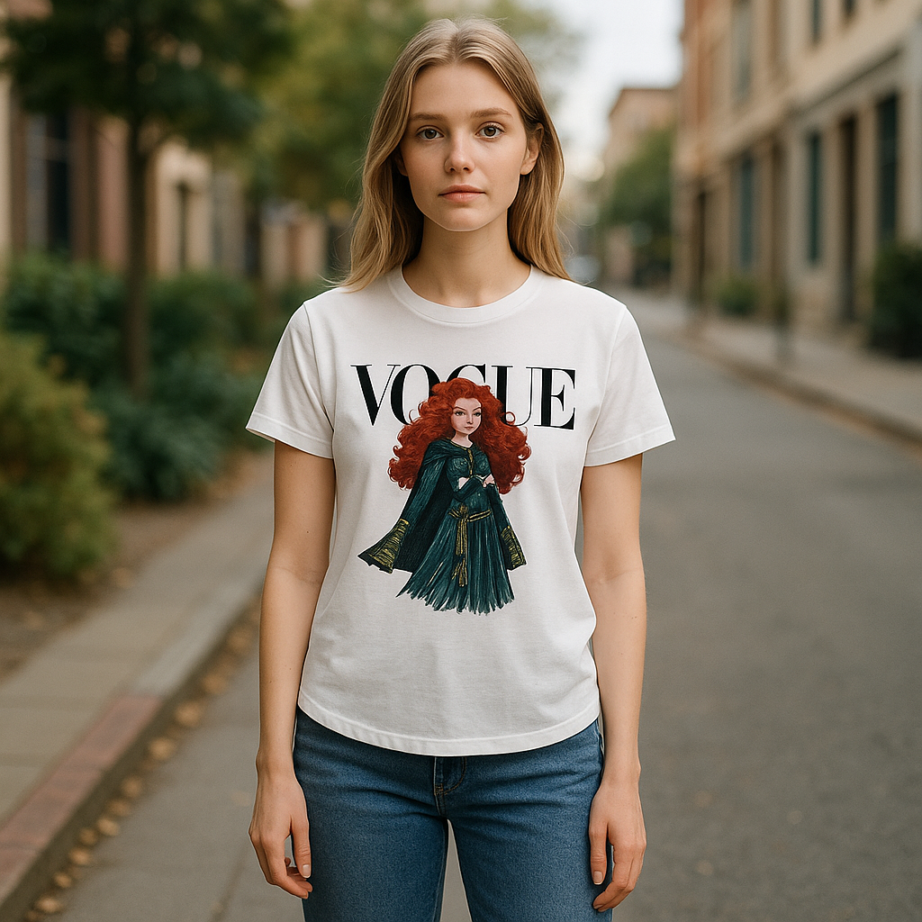 Vogue Princesa Merida Disney Princess Woman T-shirt