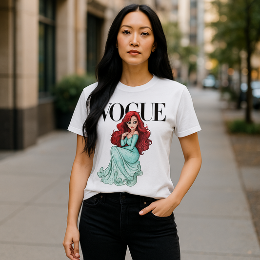 Vogue Princesa Ariel Disney Princess Woman T-shirt