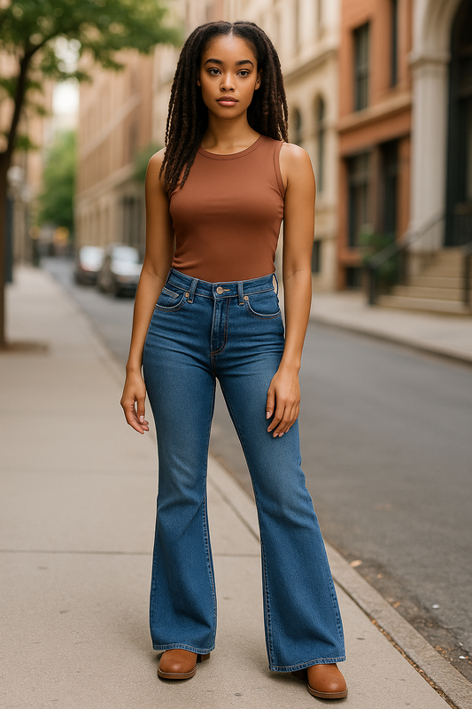 High Waisted Flare Jeans