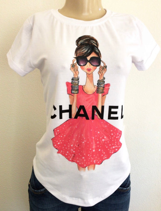 Chic Doll  Fashion Woman T-shirt