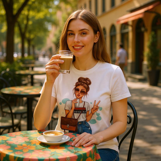 Super fashion Woman chic Tshirt