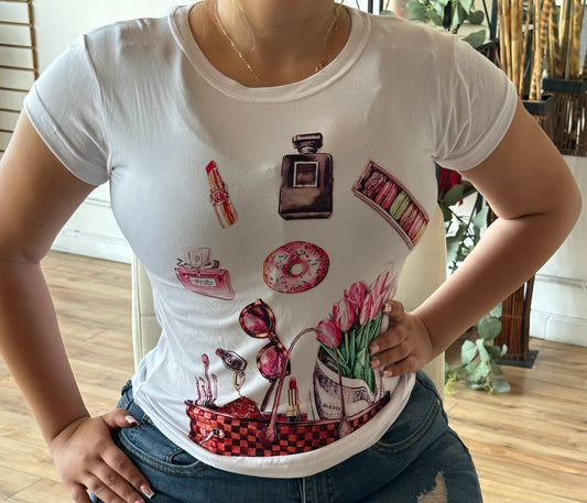 Perfume Fashion Tshirt Woman