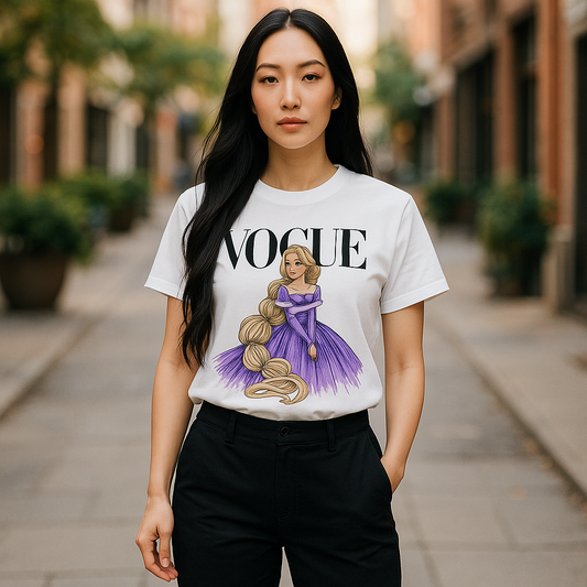Vogue Princesa Rapunzel Disney Princess Woman T-shirt