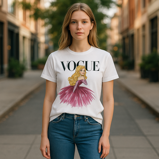 Vogue Princesa Aurora Disney Princess Woman T-shirt