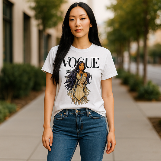 Vogue Princesa Pocahontas Disney Princess Woman T-shirt
