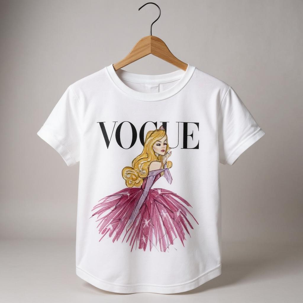 Vogue Princesa Aurora Disney Princess Woman T-shirt